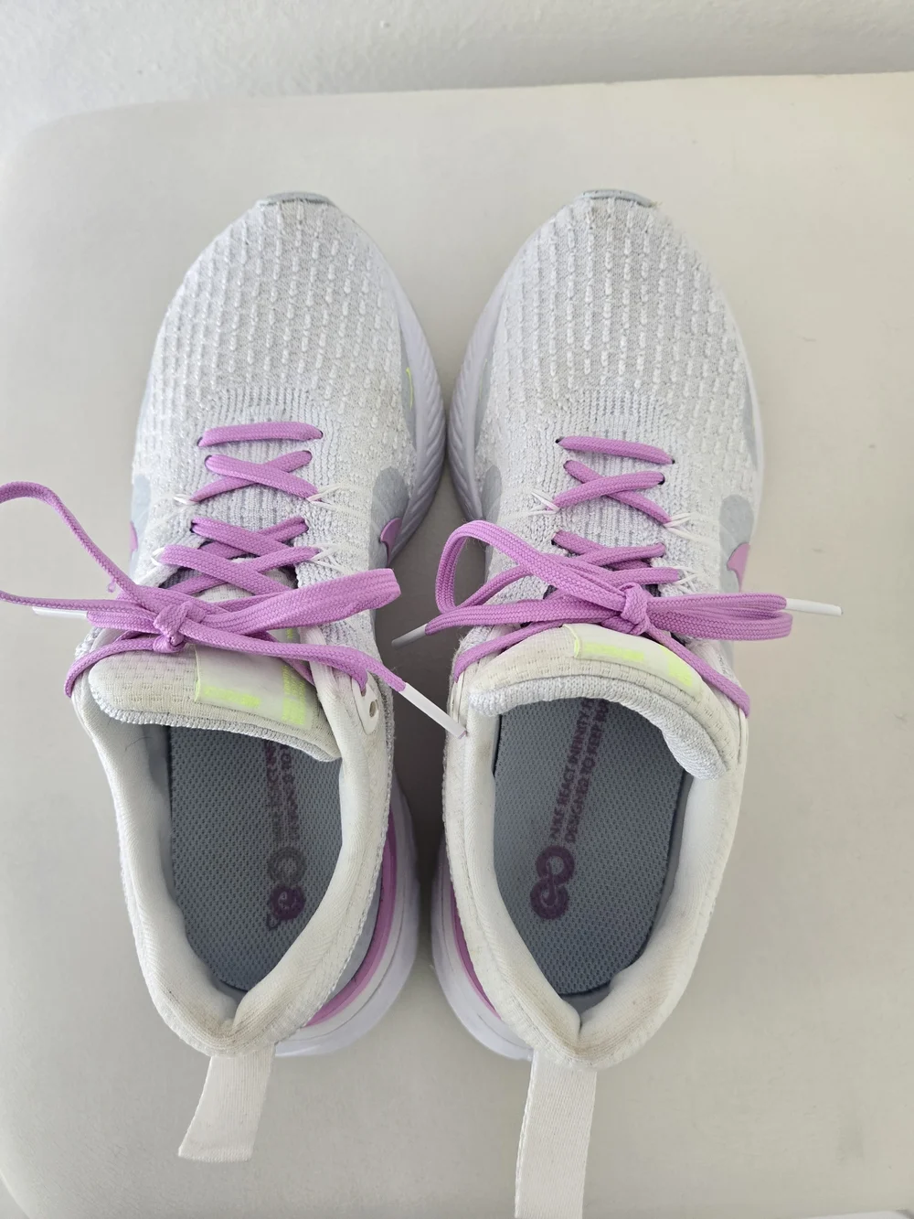 Nike React Infinity Run Flyknit 3 Gray/Purple/White DZ3016-100 Size US7.5/EU38.5